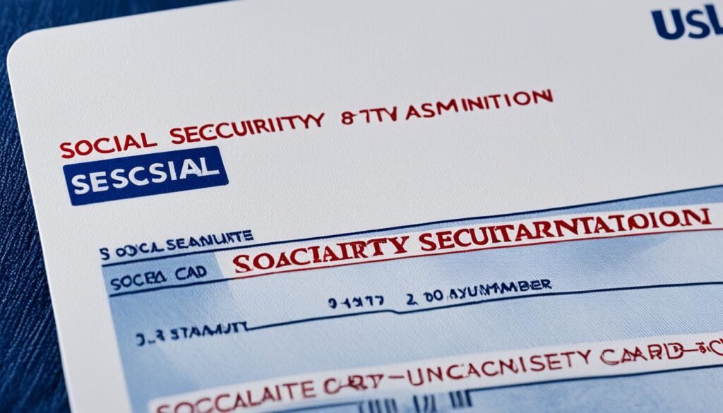 U.S. Social Security account number card